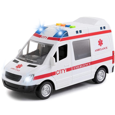 ماشین آمبولانس اسباب بازی موزیکال Musical AMBULANCE Car 1:16_اسباب بازی